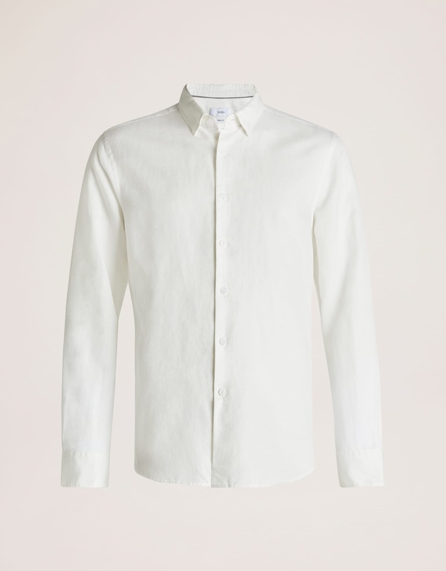 SABA - Reeves Long Sleeve Classic Linen Cotton Shirt