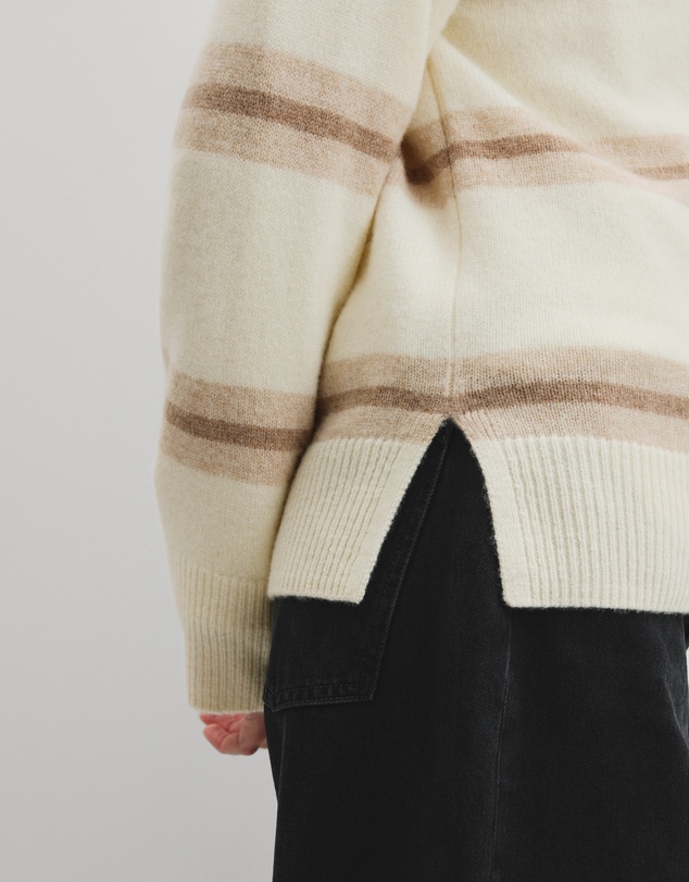 Country Road - Extrafine Merino Stripe Crew Neck Knit