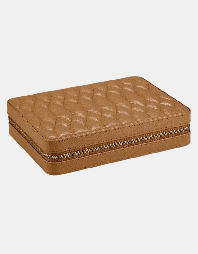 Wolf - WOLF Lauren Large Zip Case Caramel
