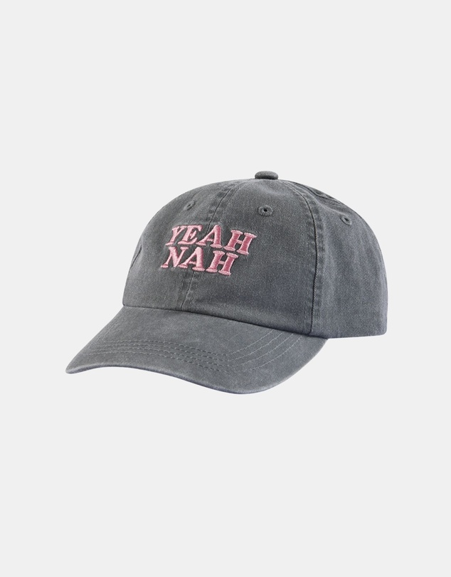 Skwosh - Yeah Nah Kids Cotton Cap in Charcoal