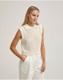 Oxford - Tory Cotton Knitted Vest