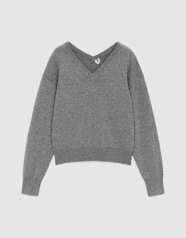 ARKET - Cotton-Wool V-Neck Jumper