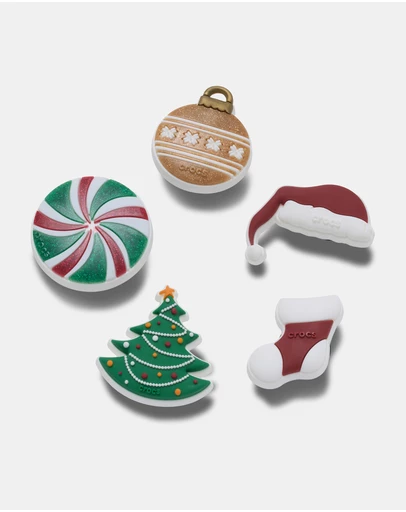Crocs - 5-Pack Nostalgic Noel Santa Jibbitz - Kids-Teens