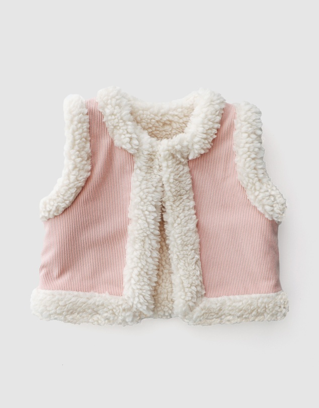 WITH LOVE FOR KIDS - Snowy Cord Vest - Babies - Kids