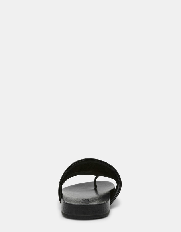 Steve Madden - Kessey Black Leather Sandals