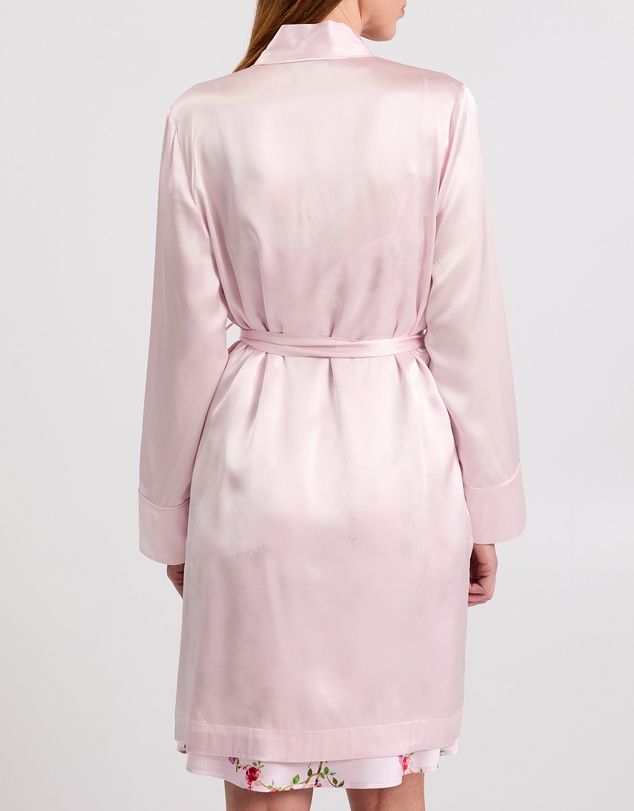 David Lawrence - Cannes Short Silk Sleep Robe