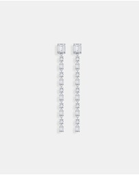 THOMAS SABO - Drop Earrings with white stones silver