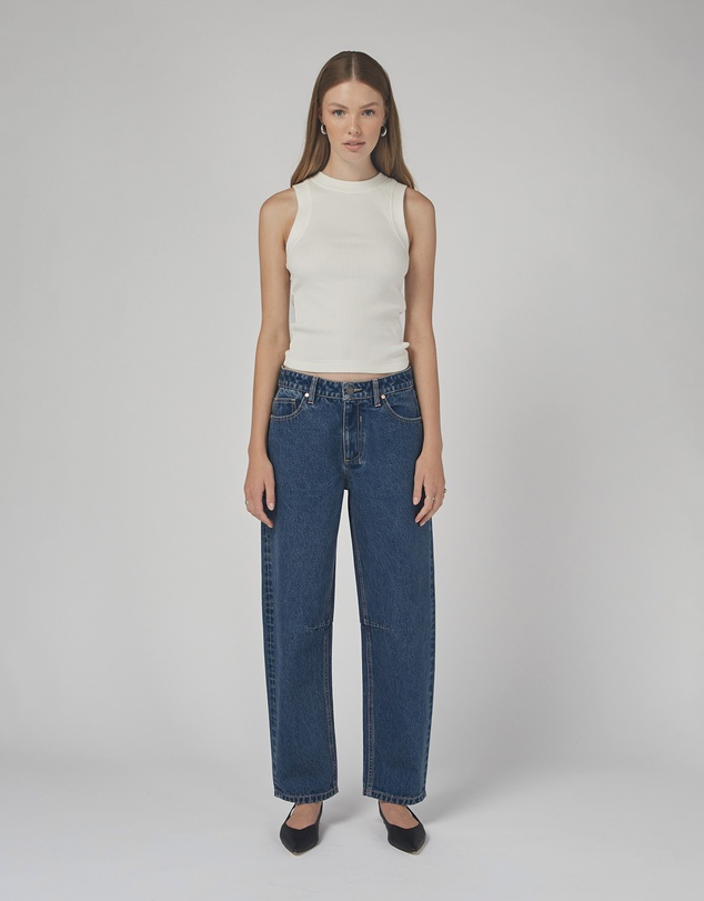 DRICOPER DENIM - Chloe Mid Rise Barrel Jeans