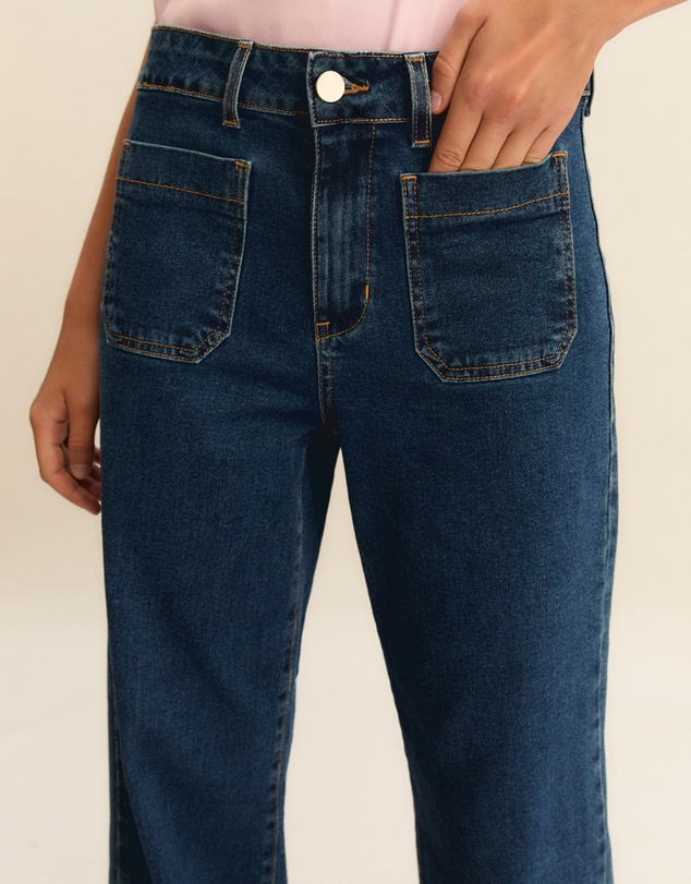 Emme - Wide Flare Denim Jeans