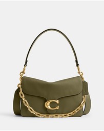 Coach - Soft Grain Leather Chain Tabby Shoulder Bag With Chain