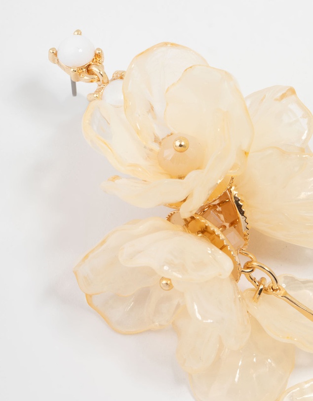 Lovisa - Acrylic Flower Large Drop Earrings