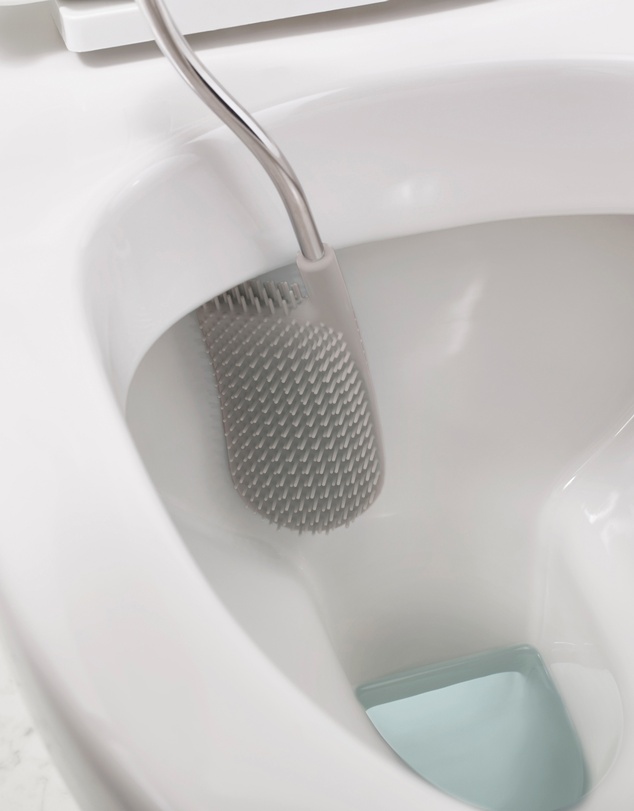 Joseph Joseph - Flex™ Plus Toilet Brush with Storage Caddy (Grey/White)