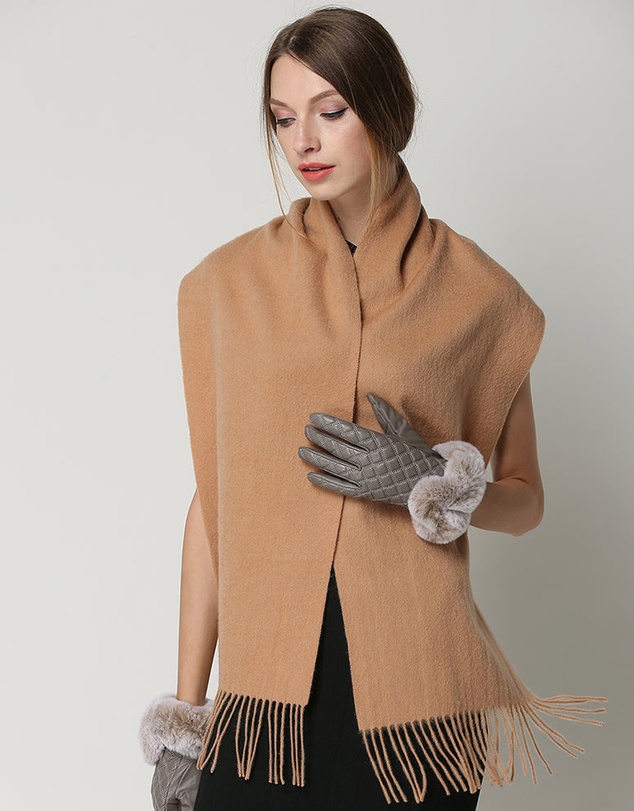 Ozwear Connection Uggs - Ugg 100% Wool Scarf Beige
