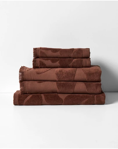 Aura Home - Palma Fringe Bath Towel Set