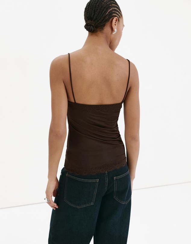 M.N.G - Fitted Top with Lace Detail