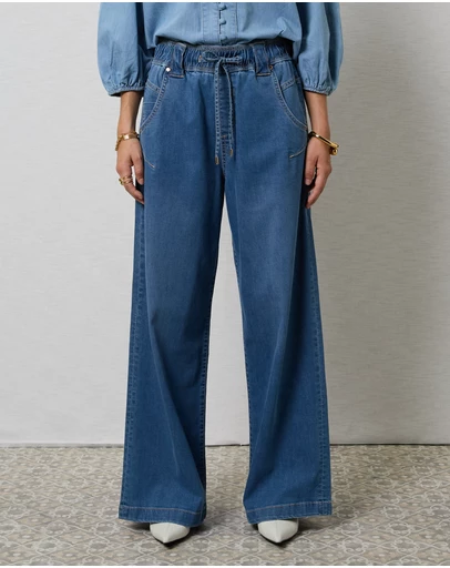 DRICOPER DENIM - Alora Rodeo Blue Loose Pants