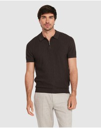 Tarocash - Darius Zip Knit Polo