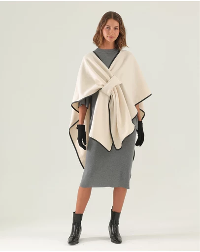 Morgan & Taylor - Jane Bias-Edged Poncho
