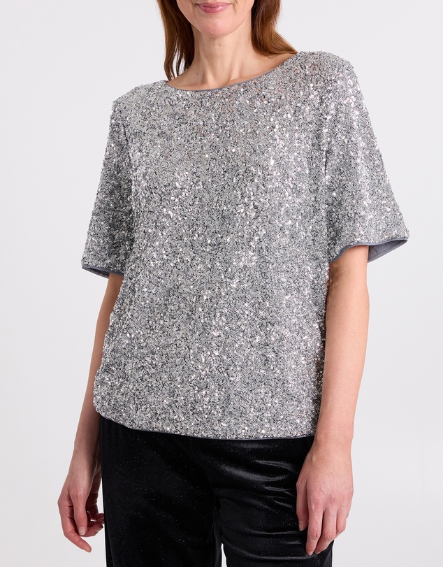 David Lawrence - Phylis Boxy Sequin Tee