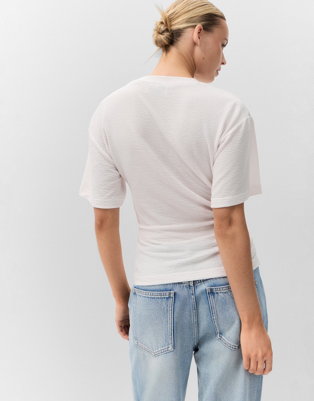 UNISON - Textured Tuck Detail Tee