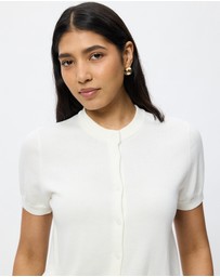 White By FTL - Ruby Short Sleeve Cardigan