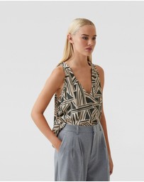 Oxford - Milka Geo Print Top