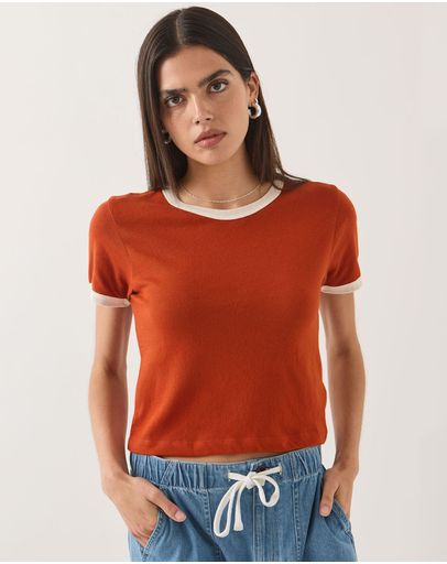 Rust/Off White
