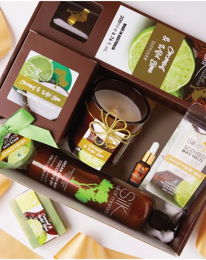 Silk Oil of Morocco - Silk Luxe Day Spa Collection Hamper - Coconut & Lime
