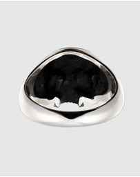 Kuzzoi - ICONIC EXCLUSIVE - Ring Male Signet Skull 925 Sterling Silver