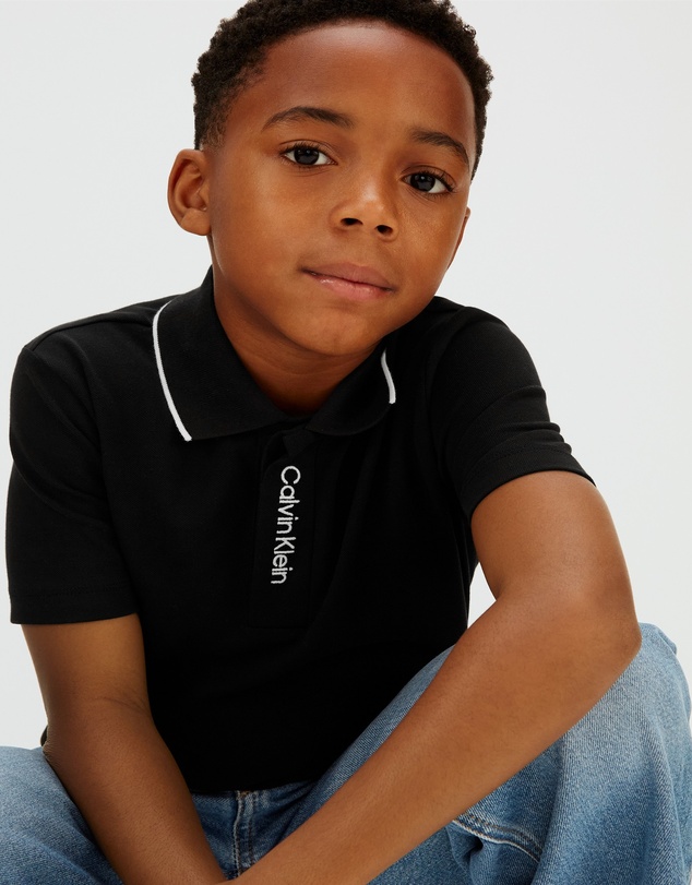 Calvin Klein Jeans - Boys Stretch Pique Tipping Polo Shirt