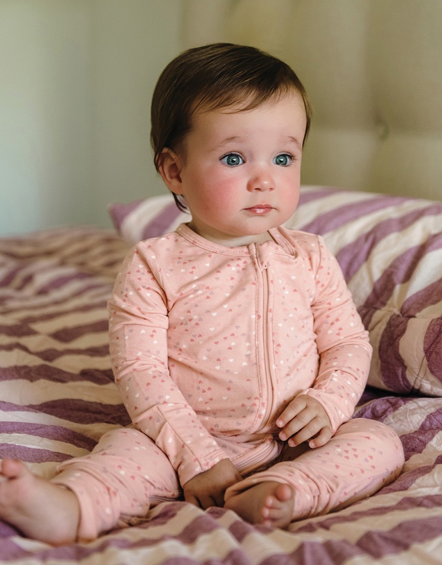 Kynd Baby - Day Or Night Onesie in Pink Heart