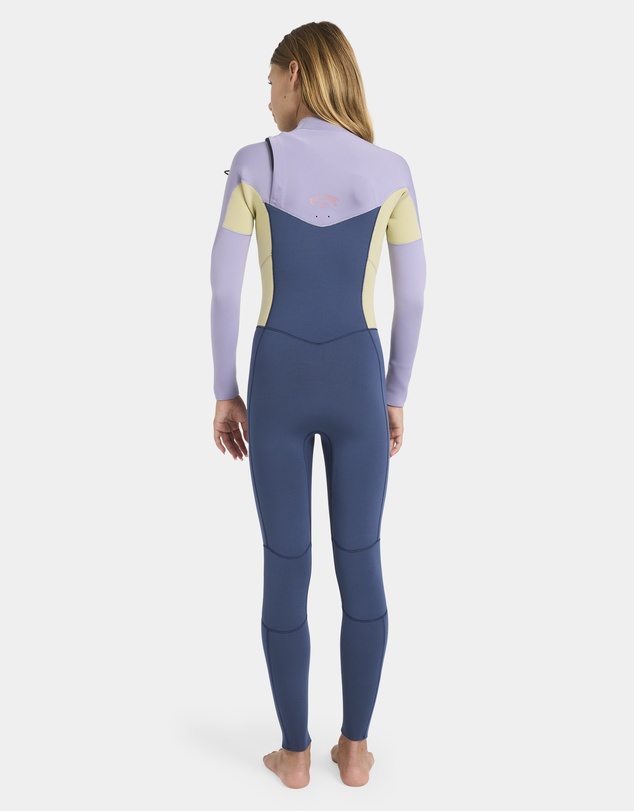 Billabong - Girls 8 to 16 4/3Mm Synergy Natural GBS Chest Zip Long Sleeve Fullsuit