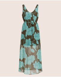 SABA - Verdisa Silk Tunic Dress