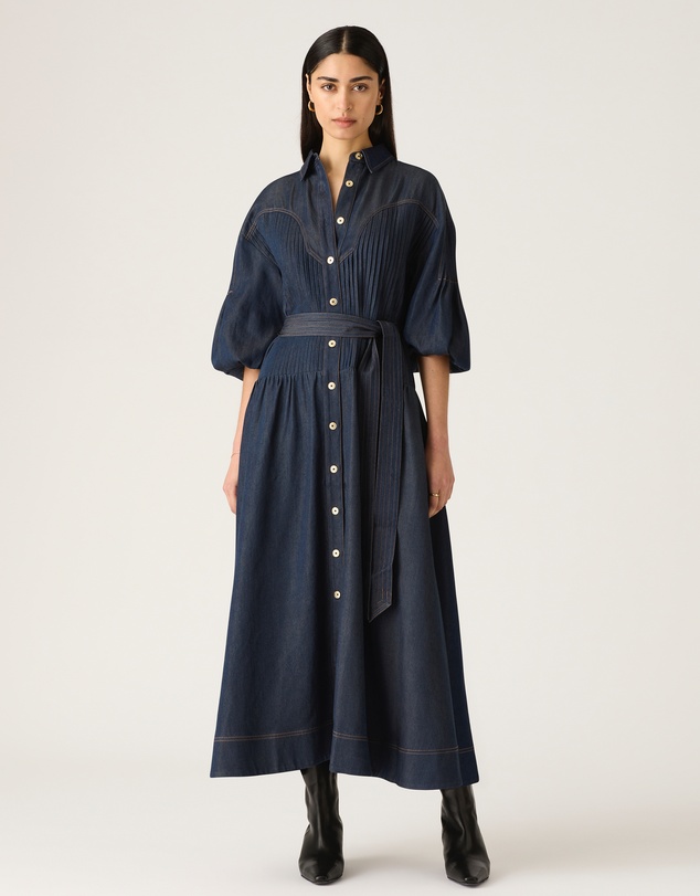 MOS The Label - Cleo Denim Shirt Dress