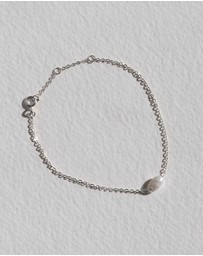 SAINT VALENTINE - Cielo Single Pearl Bracelet - Silver