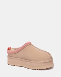 EVERAU - Australian Shepherd Ugg Tay Platform Cow Suede Upper House Shoes