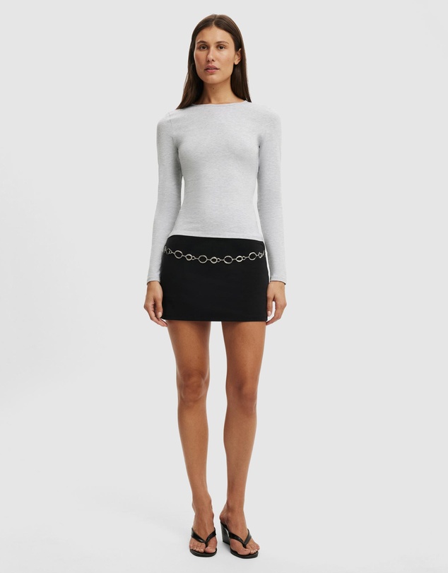 Cotton On - Longline Crew LS Top