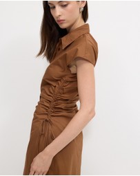 Calli - Luna Cap Sleeve Midi Dress
