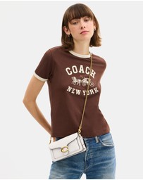 Coach - Polished Pebbled Leather Tabby Chain Crossbody Bag 19