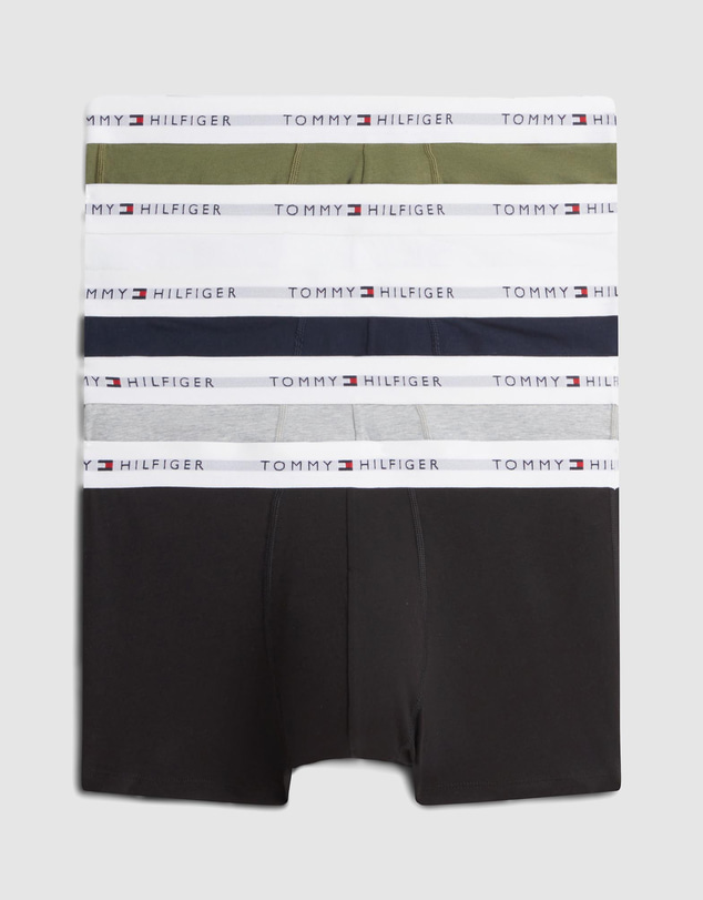 Tommy Hilfiger - 5-Pack Signature Logo Waistband Trunks