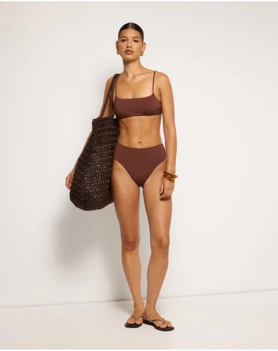 AERE - Scoop Bandeau Bikini Top