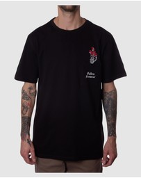Fallen Footwear - Mens Roses T-Shirt Black