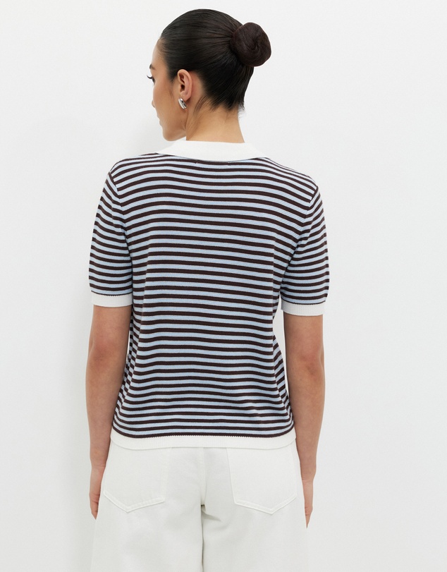 Calli - Talissa Knit Polo Top