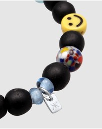 Kuzzoi - ICONIC EXCLUSIVE - Bracelet Evil Eye Glass Beads 925 Sterling Silver