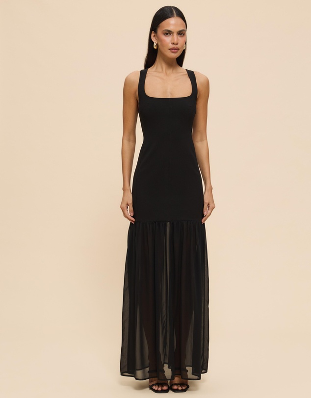 CHANCERY - Luella Scoop Neck Drop Waist Maxi Dress