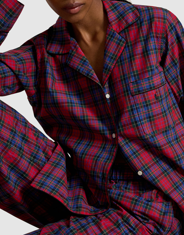 Polo Ralph Lauren - Plaid Madison Cotton Poplin Long-Sleeve Pyjama Set