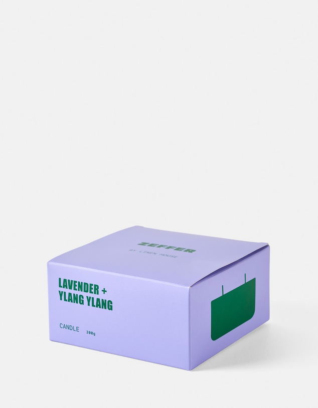 Zeffer by Linen House - Lavender & Ylang Ylang Candle 200g