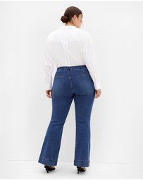 City Chic - Plus size Harley Fit West End Jean - mid wash