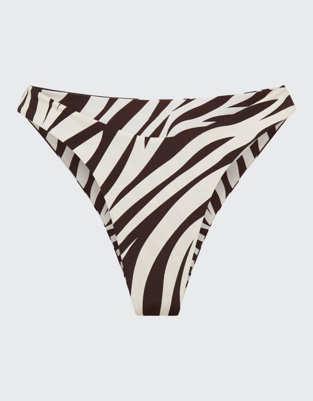 Vacay Swimwear - Positano Bottom Zebra Brown