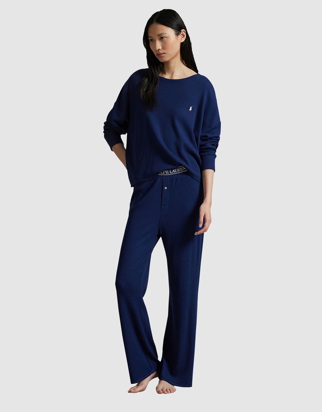 Polo Ralph Lauren - Club Waffle Long Sleeve Modal & Cotton Pyjama Set
